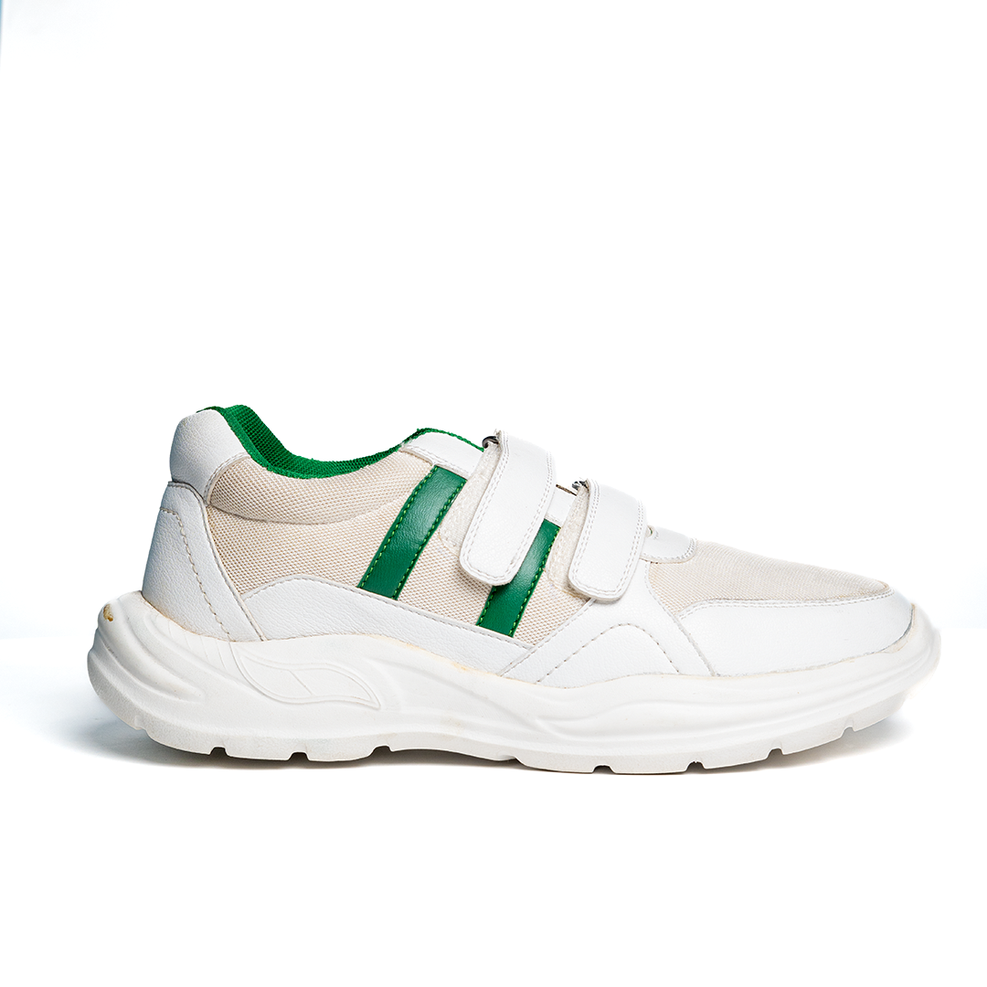 White Velcro Flex Shoes