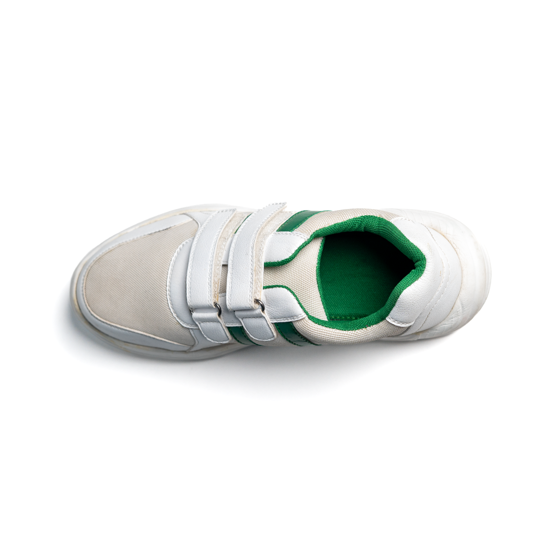 White Velcro Flex Shoes