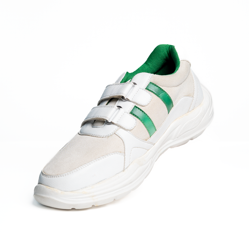 White Velcro Flex Shoes